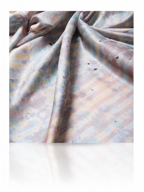 Палантин Женский SN-LAVEND.STRIPE/BEIGE